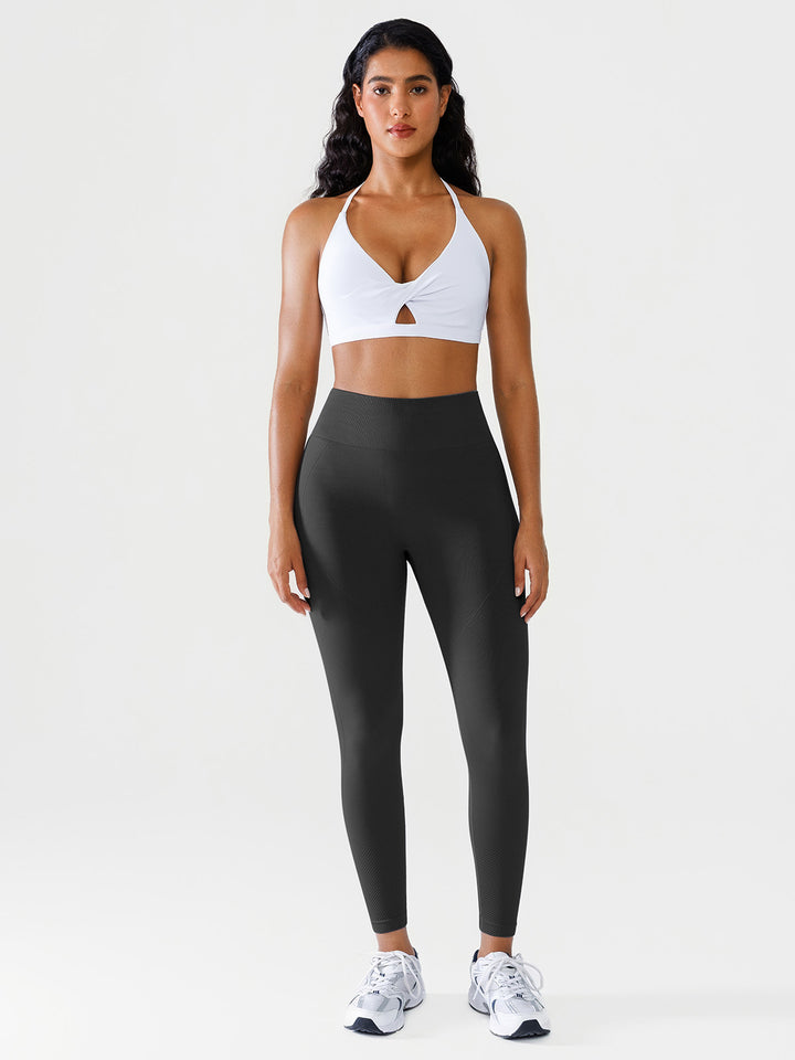 Seamless Butt Scrunch Spandx Leggings With Tummy Control