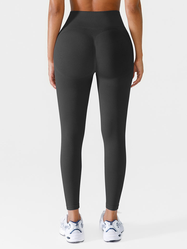 Seamless Butt Scrunch Spandx Leggings With Tummy Control