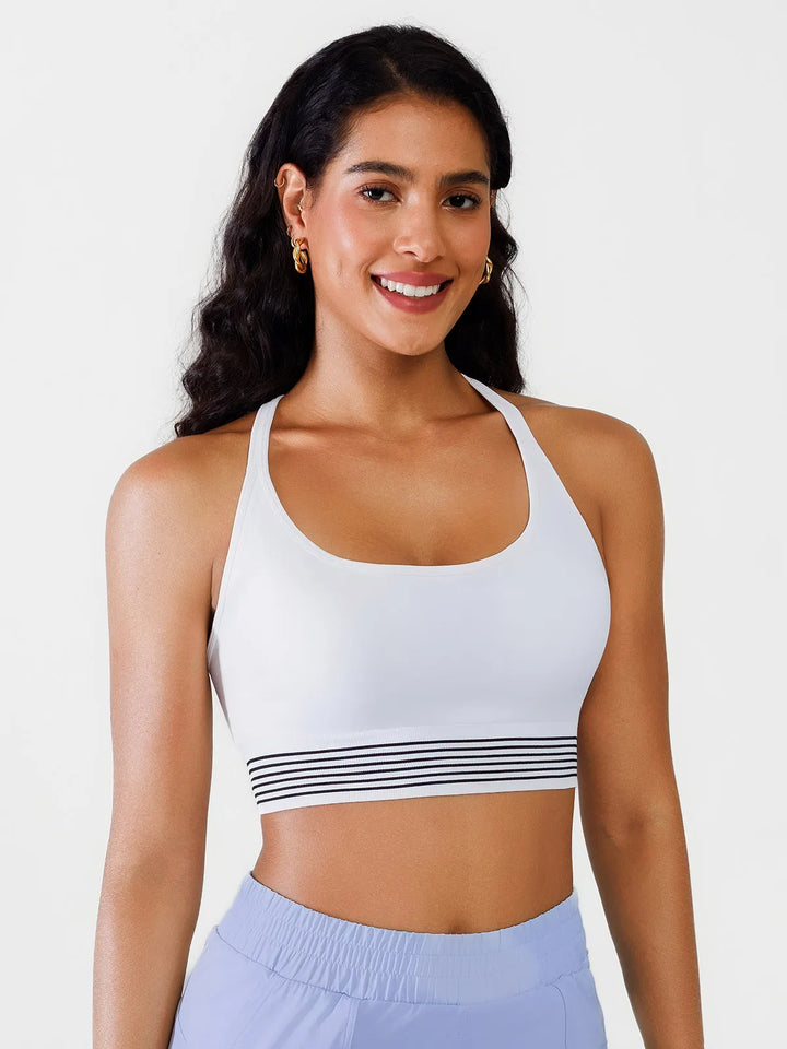 Seamless Low Impact Strappy Cross Back Bra