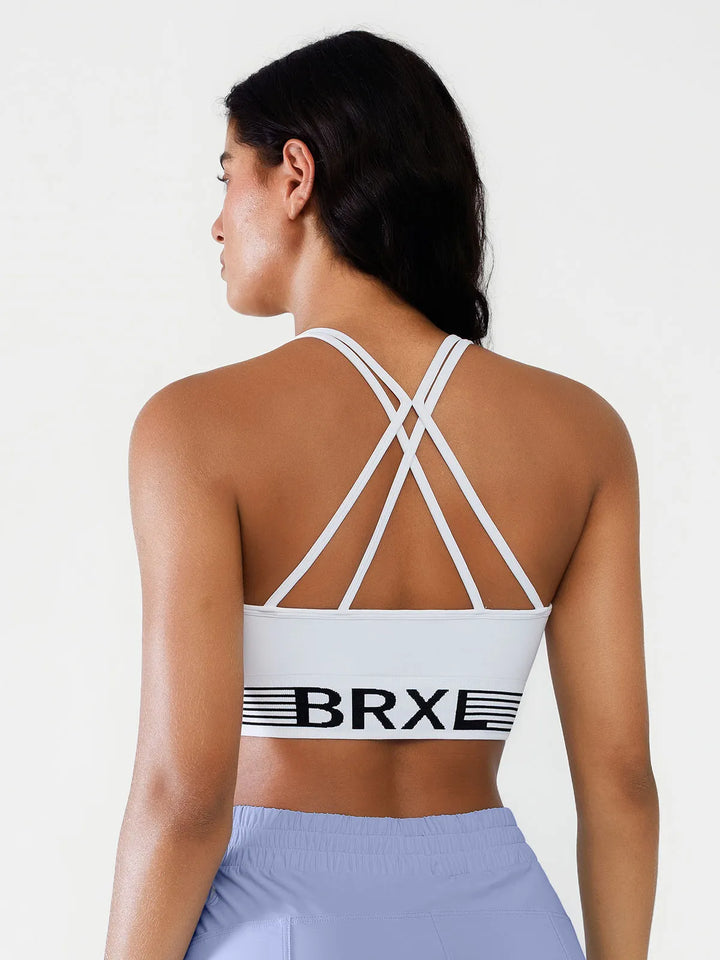 Seamless Low Impact Strappy Cross Back Bra