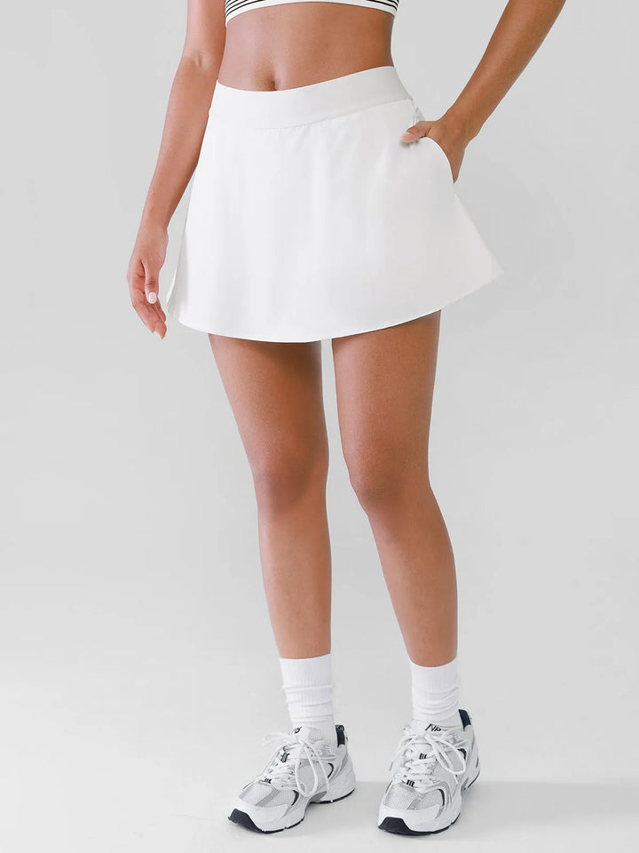 Flowy Athletic Skirt with Shorts