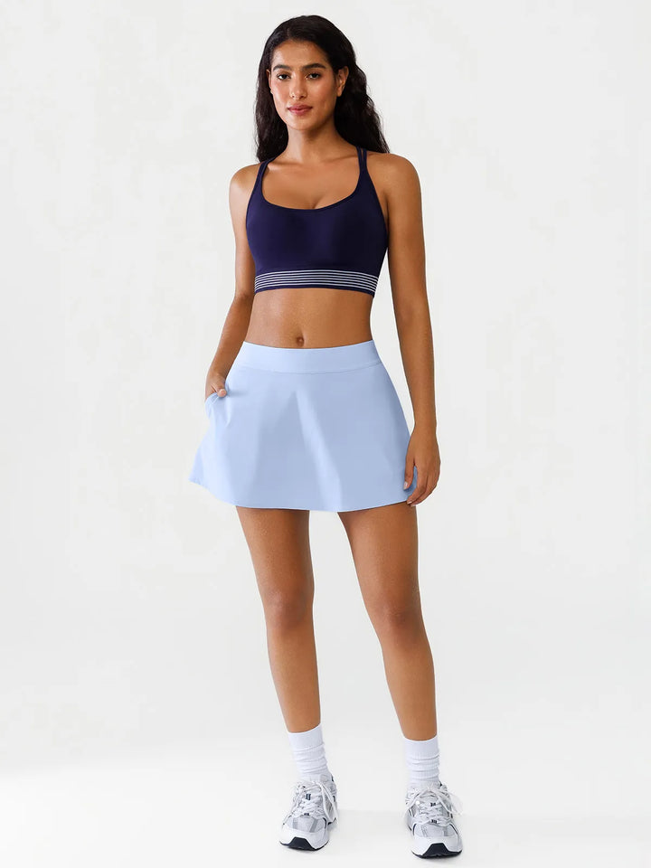 Seamless Low Impact Strappy Cross Back Bra