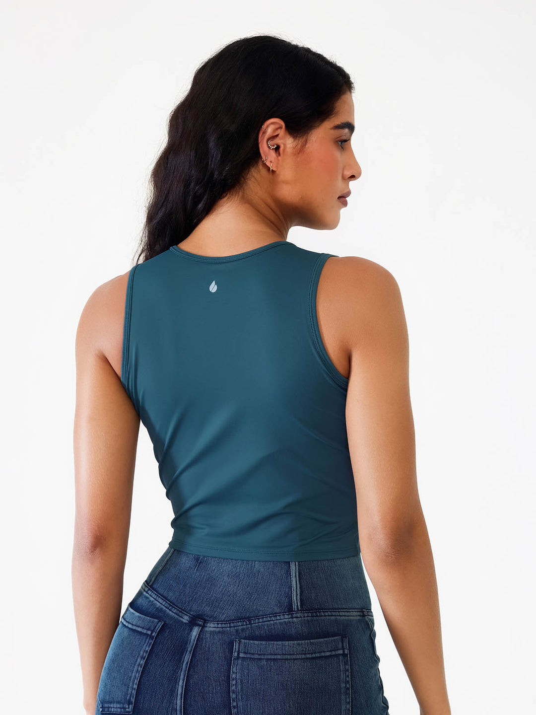 Loose Sleeveless Tank Tops with Twist‑Front