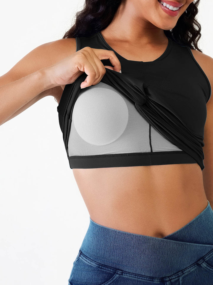 Loose Sleeveless Tank Tops with Twist‑Front