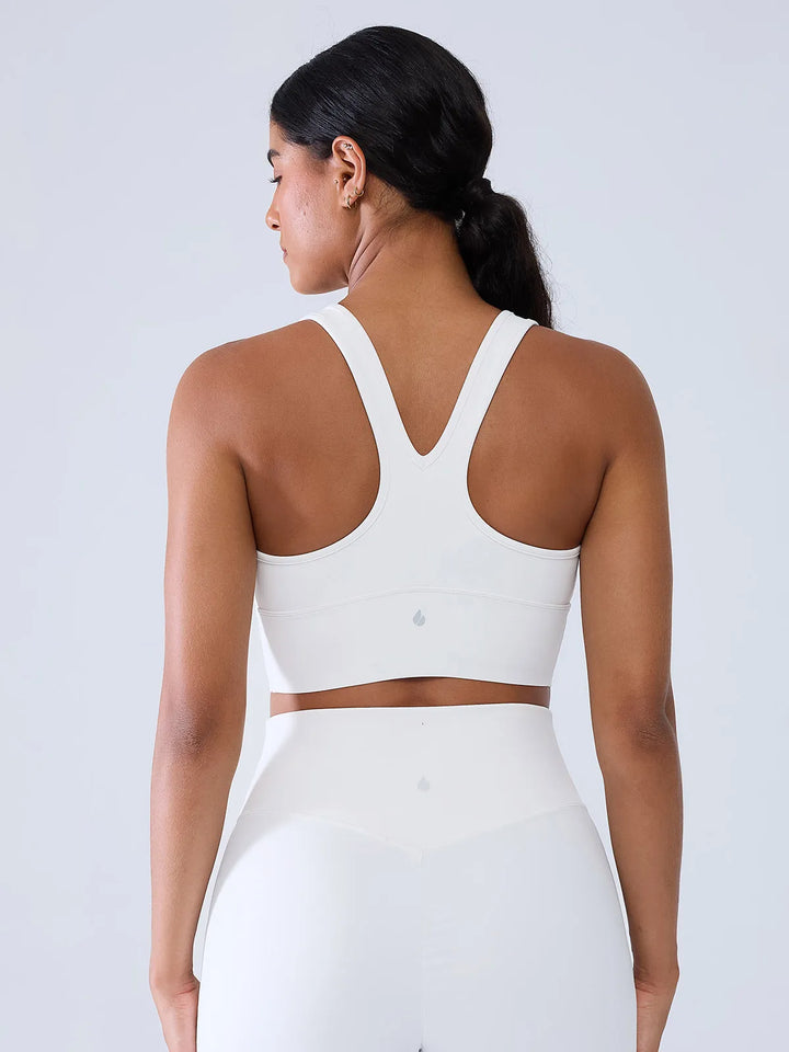 Racerback V Neck Yoga Sports Bra