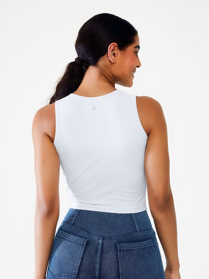 Loose Sleeveless Tank Tops with Twist‑Front