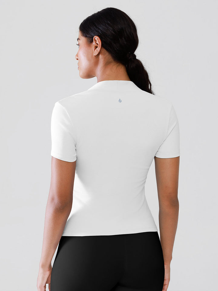 Short Sleeve Square Neck Shrug Crop Top