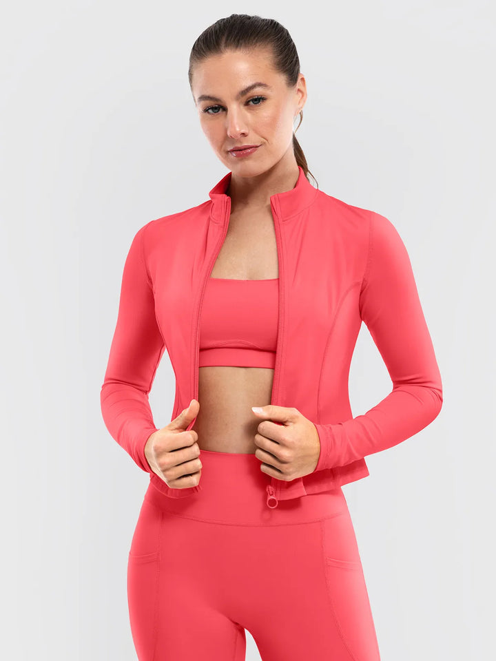 BRXL Slim Form Zip Front Jacket Sculpted Leggings Set