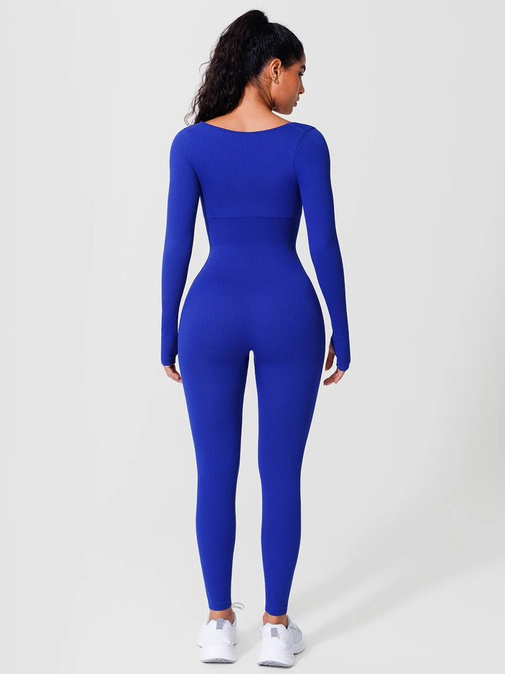 Shapewear Long Sleeve Thumb Hole Jumpsuit