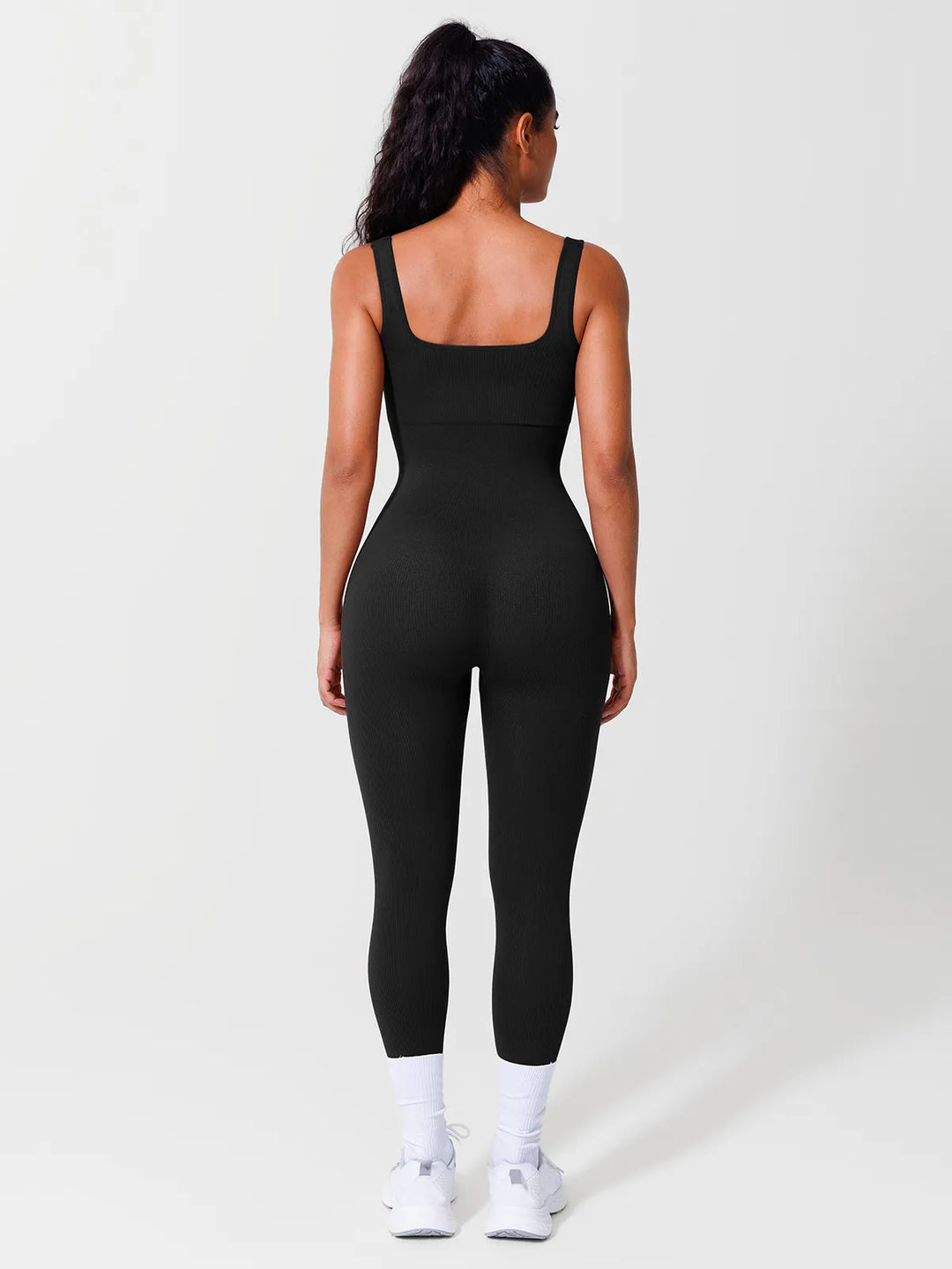 Shapewear Seamless Square Neck Tank Workout Jumpsuit