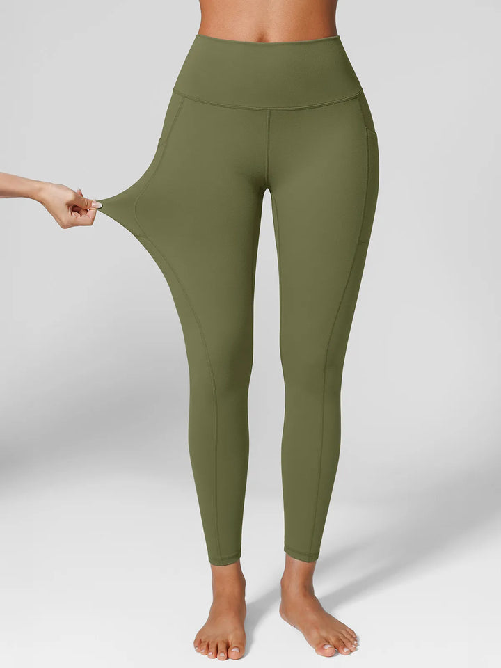 One Size Fits Most Sporty High-Waisted Leggings