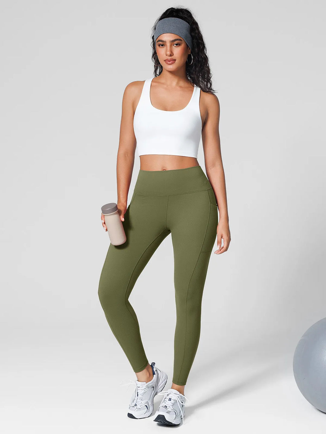 One Size Fits Most Sporty High-Waisted Leggings
