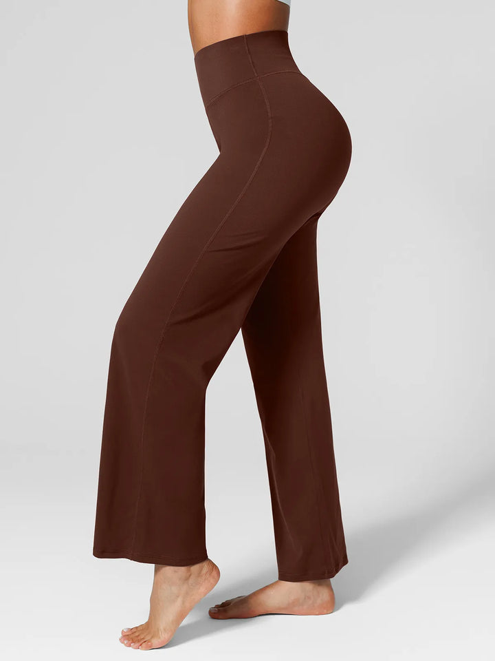 Tummy Control Wide Leg Activewear Leggings