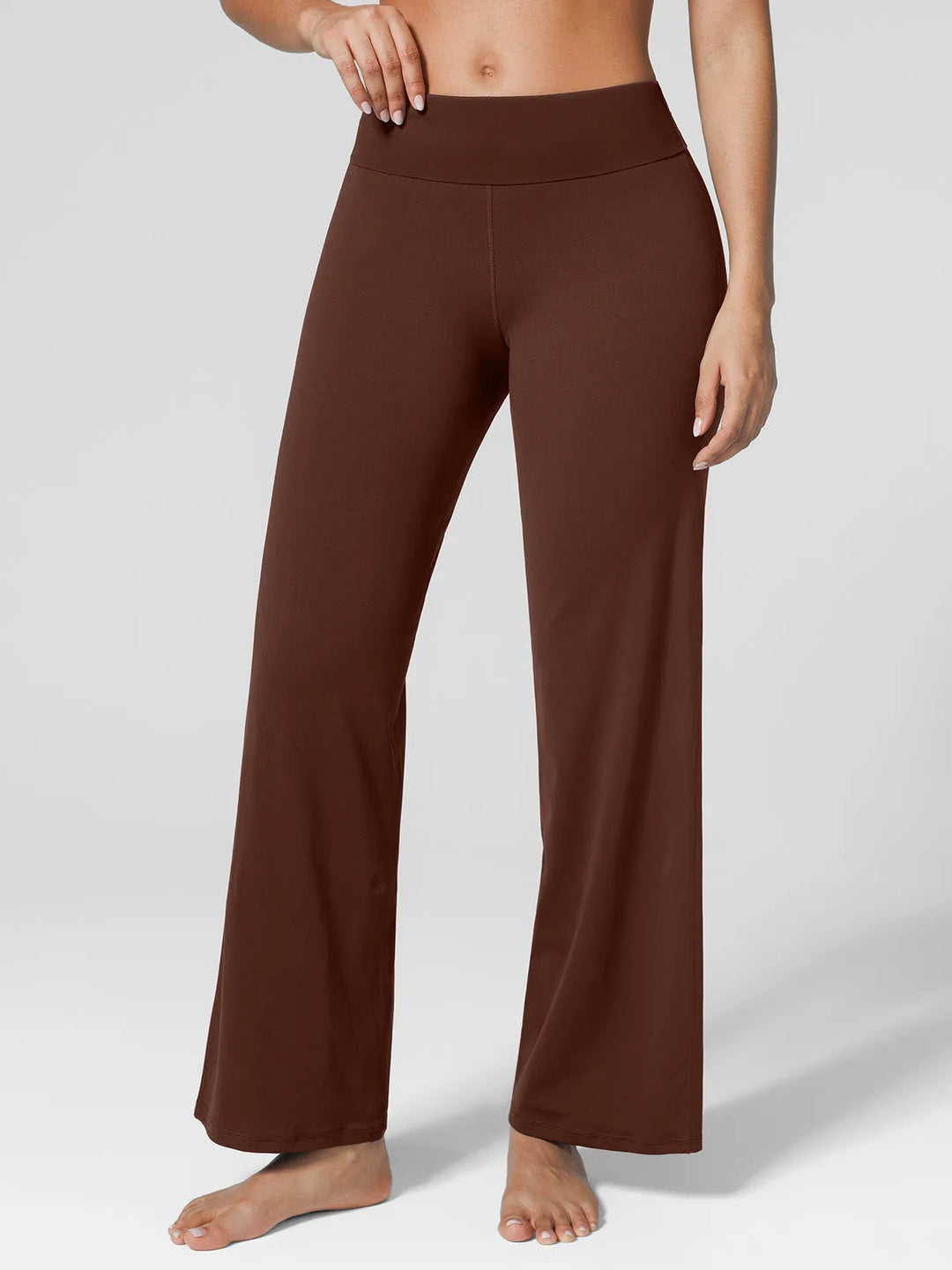 Tummy Control Wide Leg Activewear Leggings