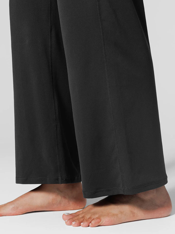 Tummy Control Wide Leg Activewear Leggings