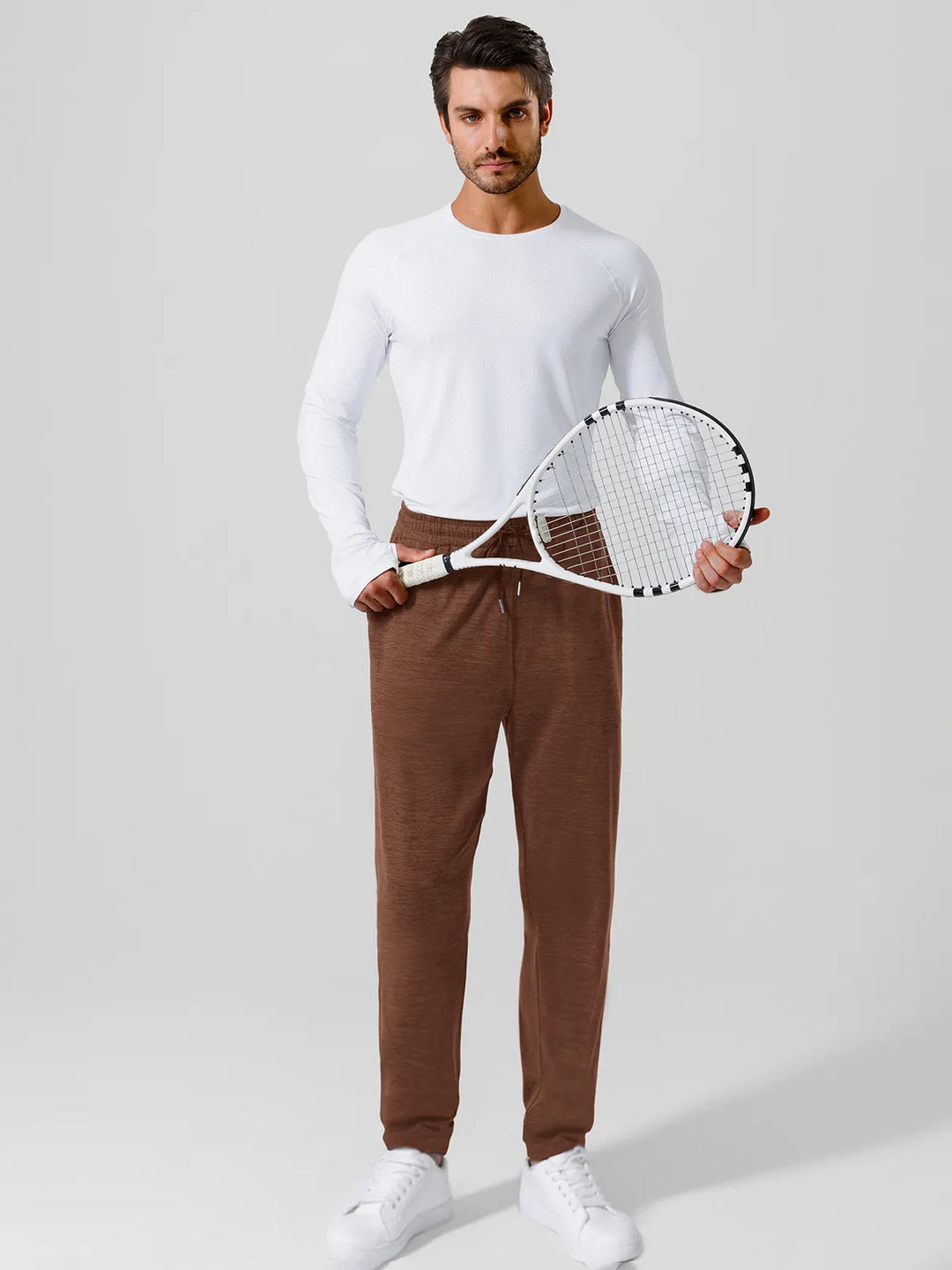 Men’s Smooth Four Pockets Tapered Joggers