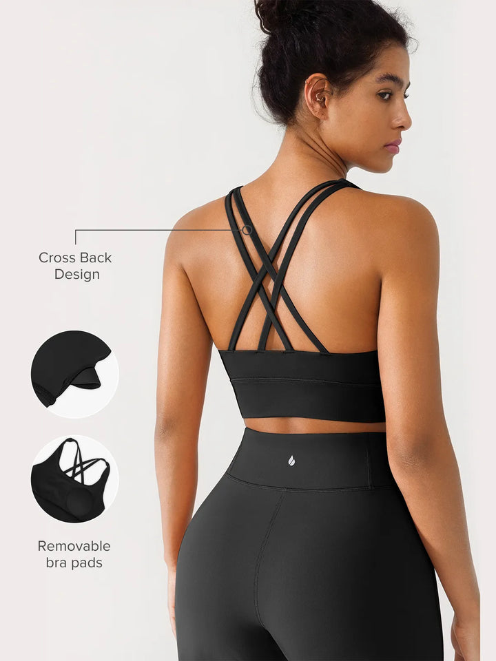BRXL Crisscross Wide-Strap  Sports Bra