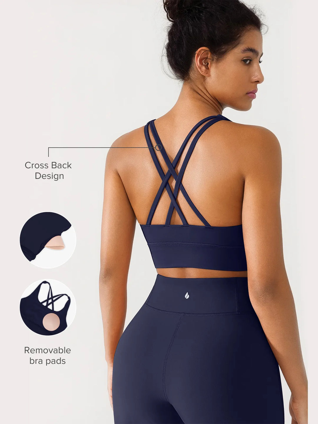 BRXL Crisscross Wide-Strap  Sports Bra