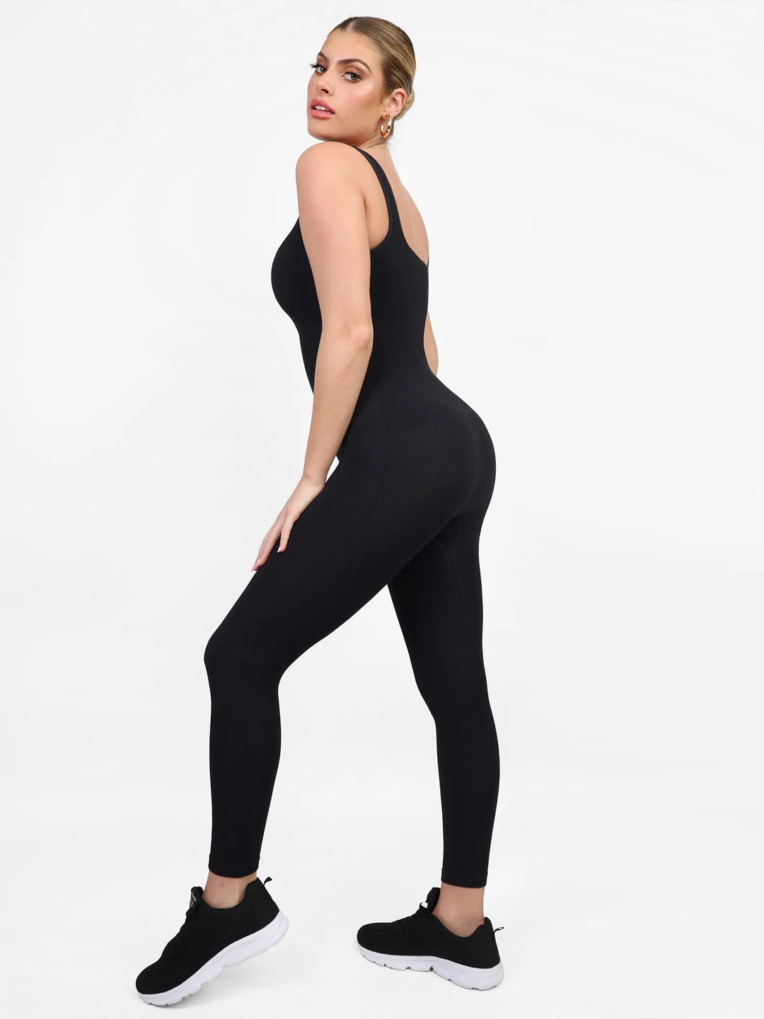 Seamless Square Neck Tummy Control Jumpsuits