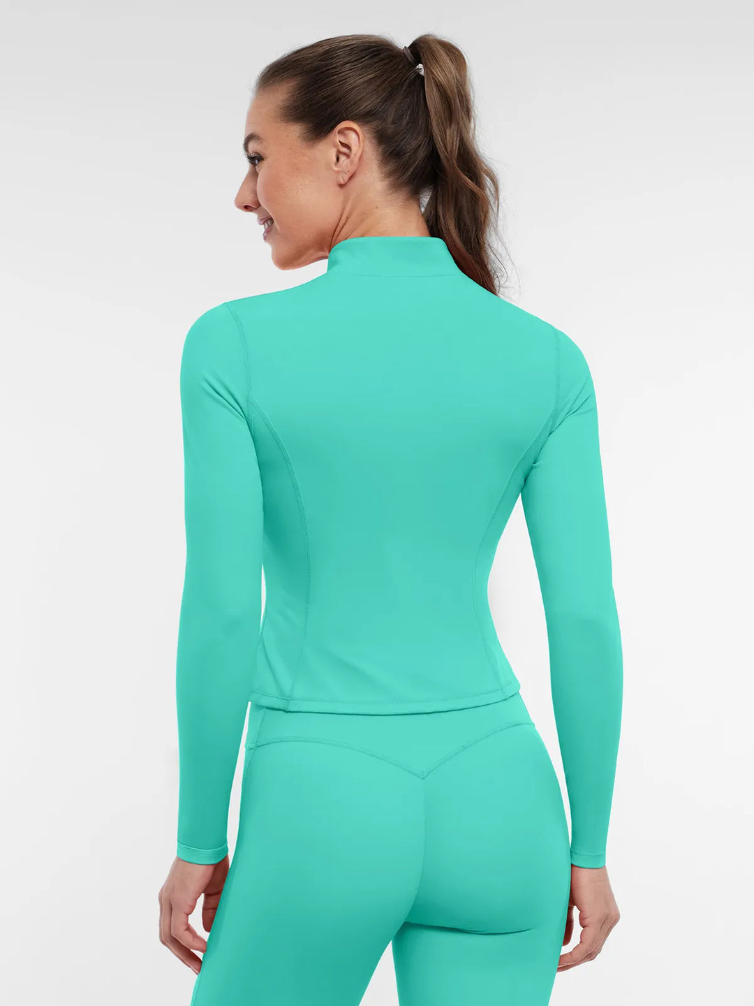 BRXL Slim Form Zip Front Jacket Sculpted Leggings Set