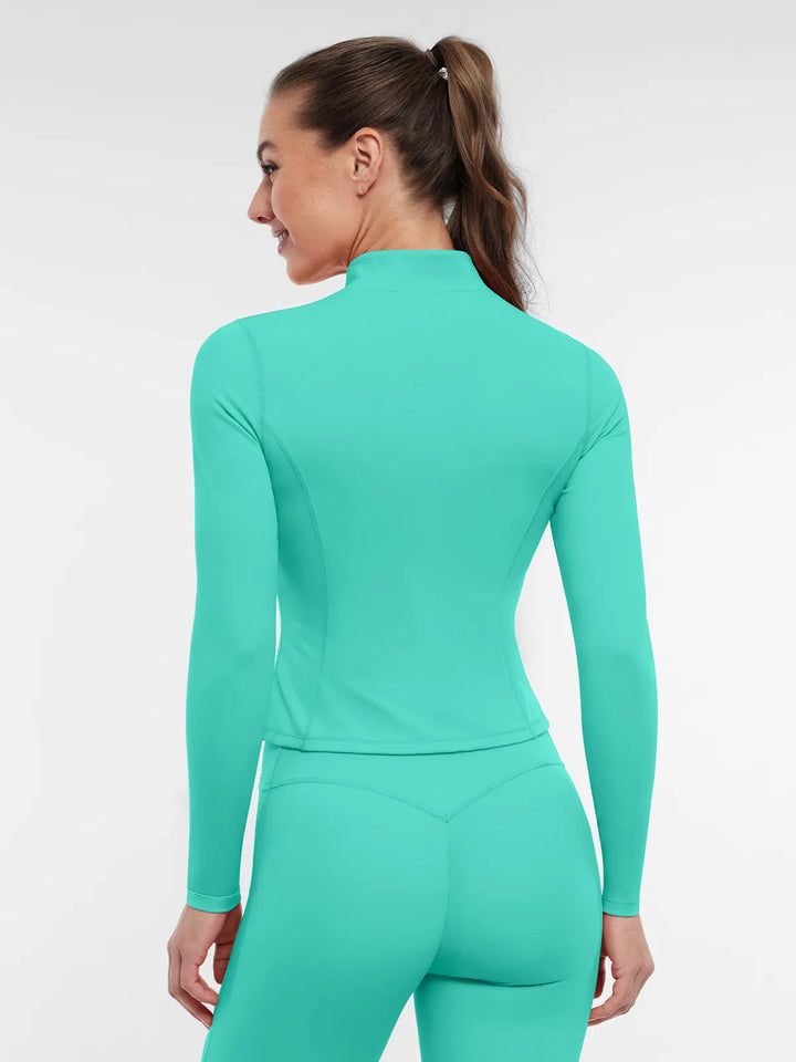 BRXL Slim Form Zip Front Jacket Sculpted Leggings Set