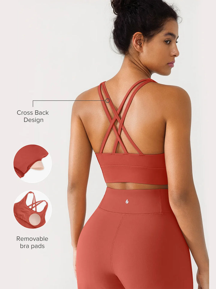 BRXL Crisscross Wide-Strap  Sports Bra