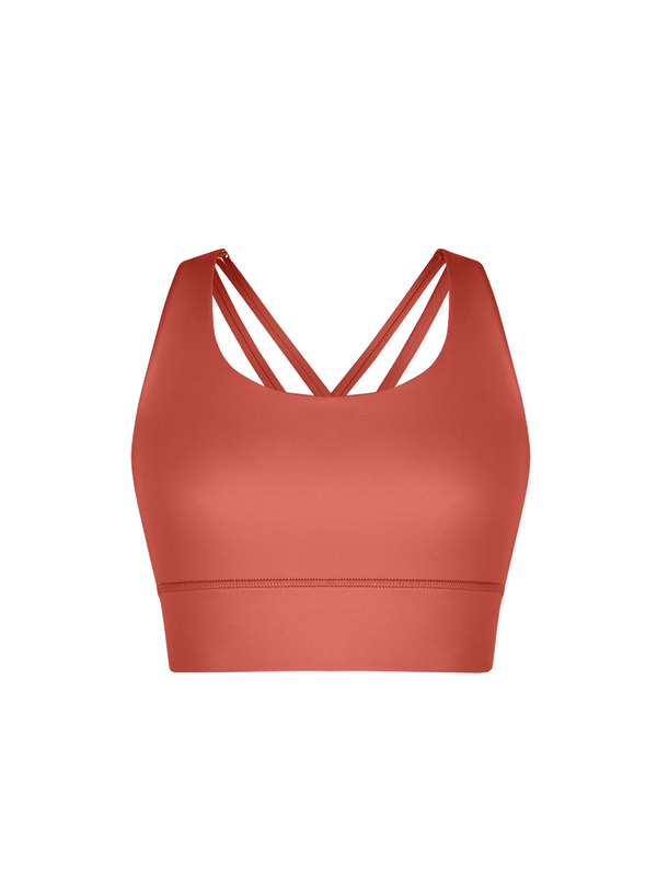Criss Cross Strappy Yoga Sports Bra