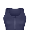 Zip Front Racerback Sports Bra with Phone Pocket