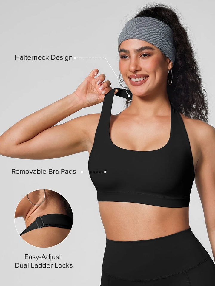 Halter-neck Yoga Bra