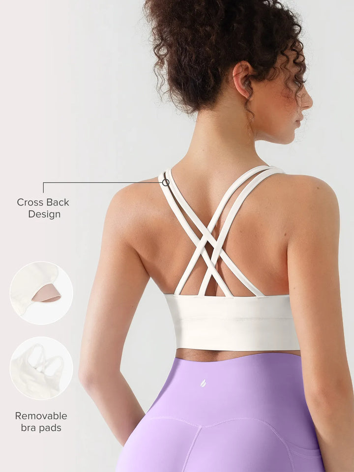 BRXL Crisscross Wide-Strap  Sports Bra
