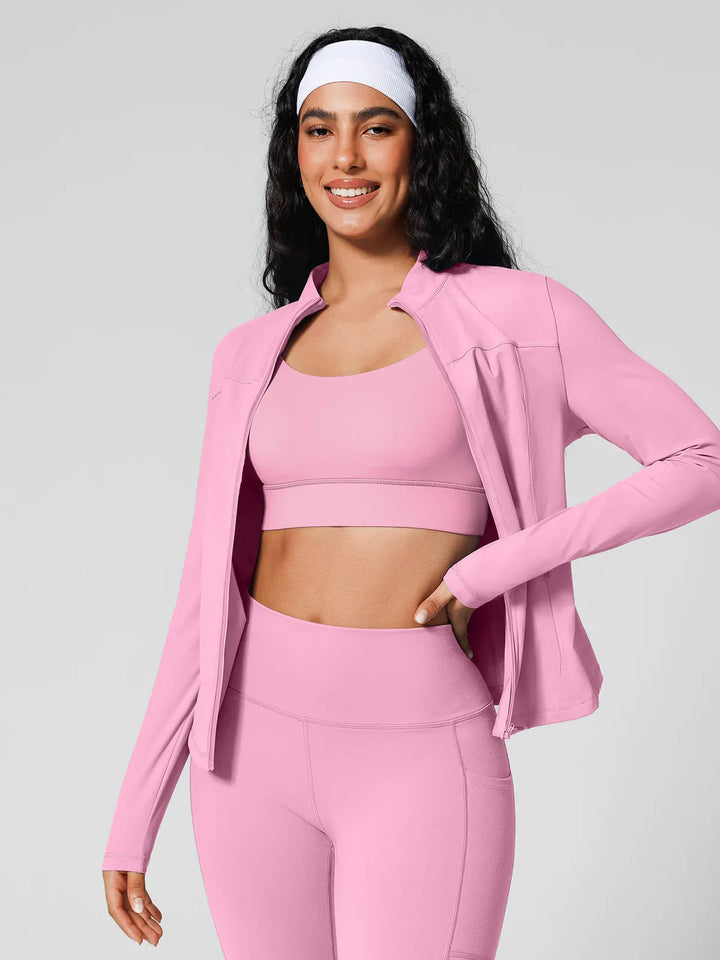 Athleisure Four Pockets Cropped Jacket