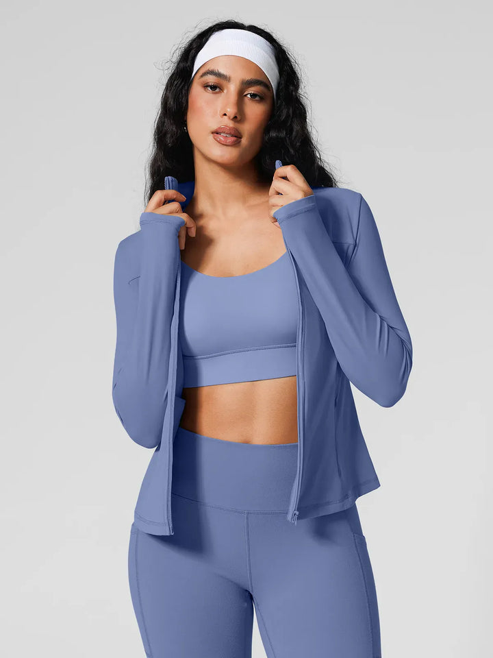 Athleisure Four Pockets Cropped Jacket