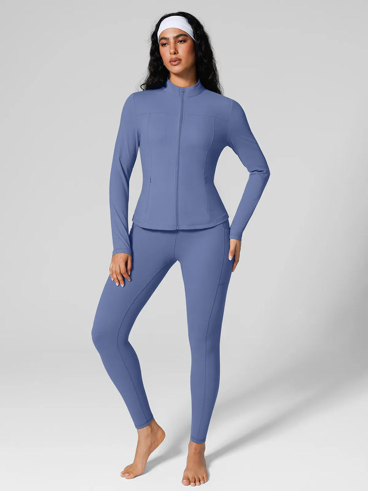 Athleisure Four Pockets Cropped Jacket