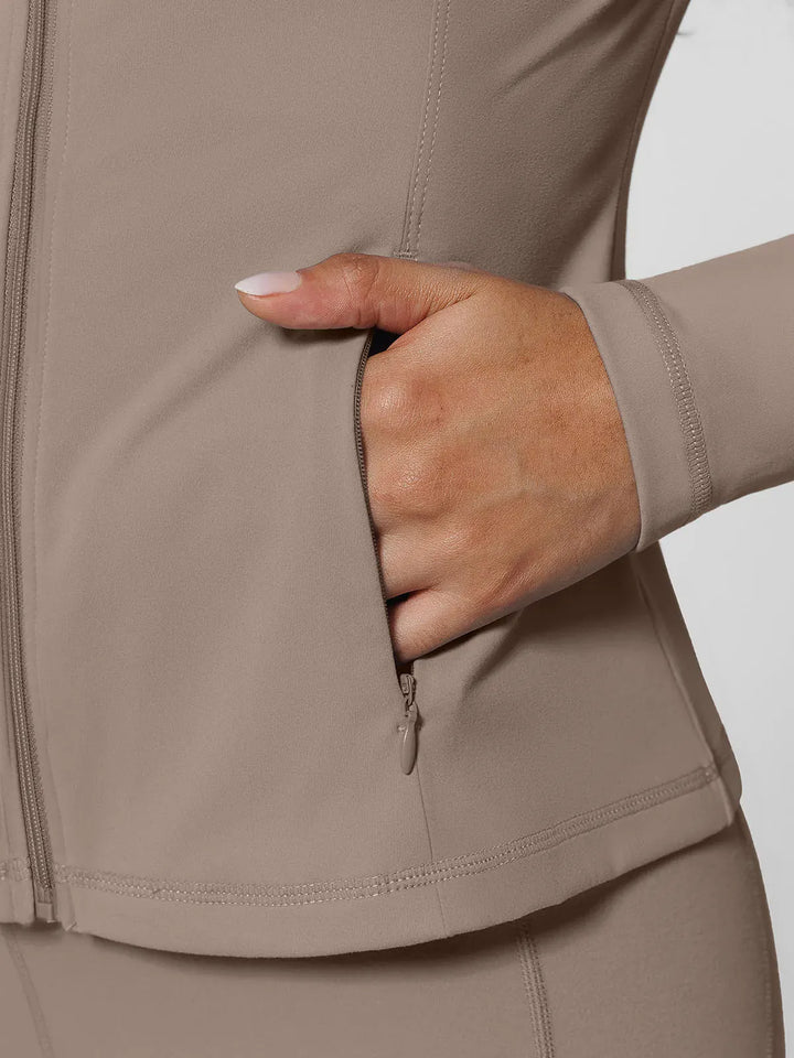Athleisure Four Pockets Cropped Jacket