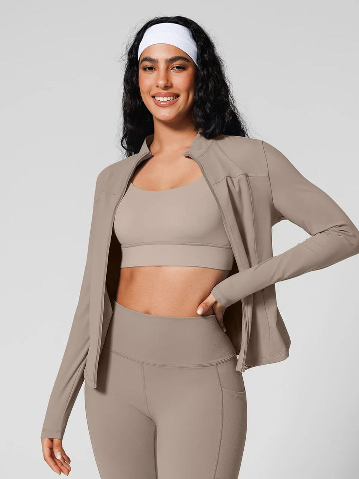 Athleisure Four Pockets Cropped Jacket