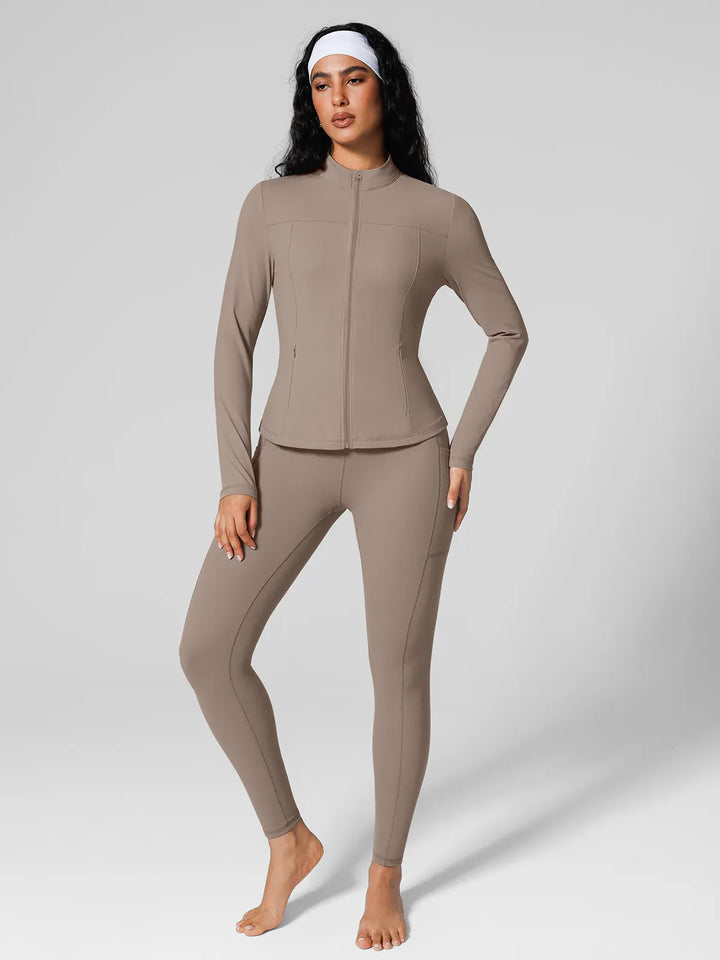 Athleisure Four Pockets Cropped Jacket