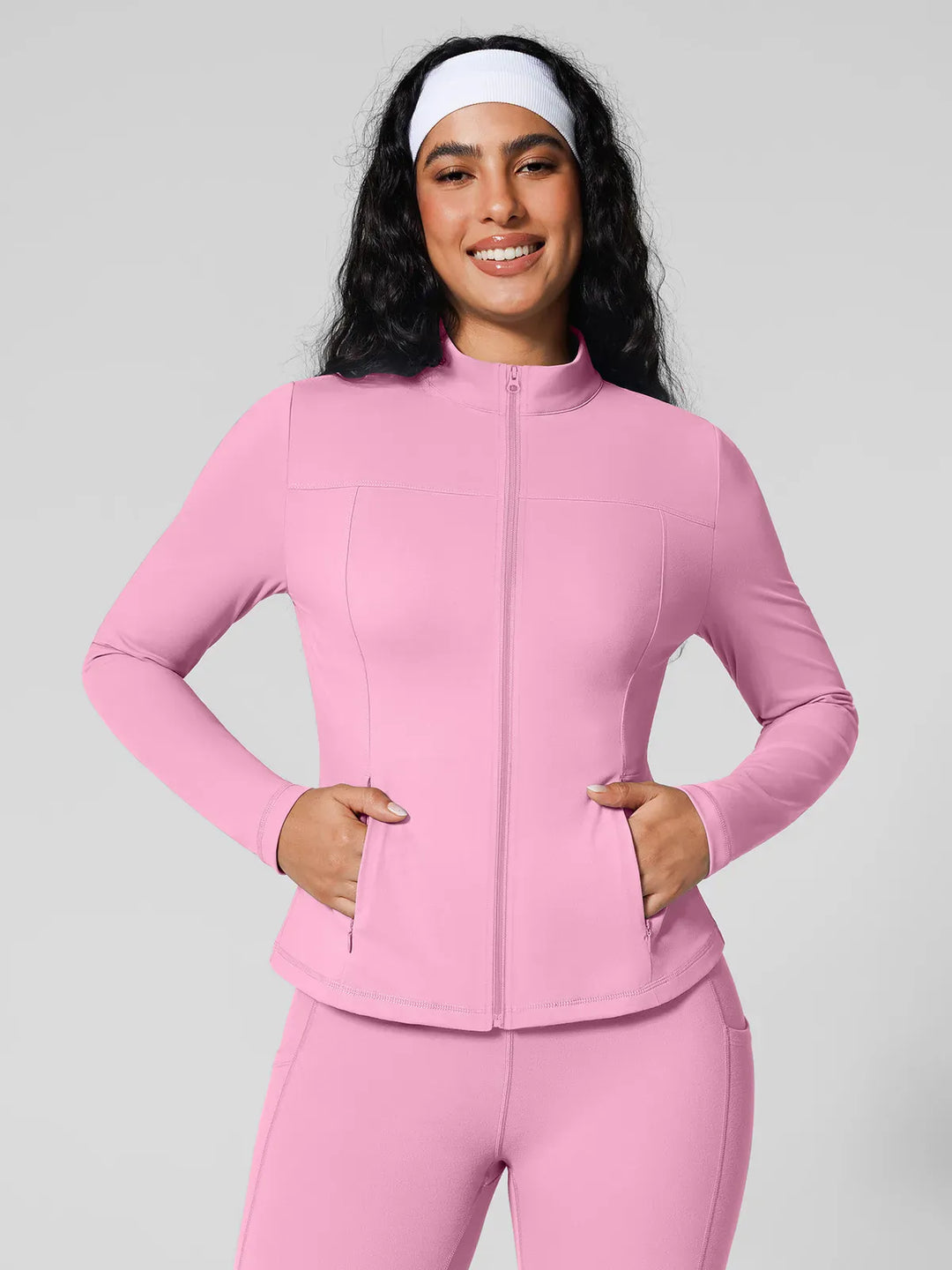 Athleisure Four Pockets Cropped Jacket