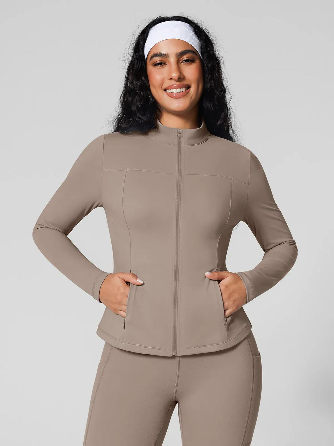 Athleisure Four Pockets Cropped Jacket