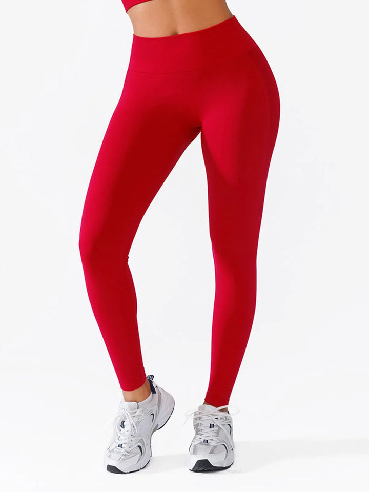 A model wearing a BRXL® B R X L™ Scrunch Butt Lifting Tummy Control High Waist Workout Leggings