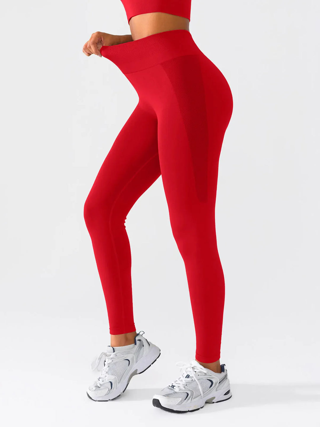 A model wearing a BRXL® B R X L™ Scrunch Butt Lifting Tummy Control High Waist Workout Leggings