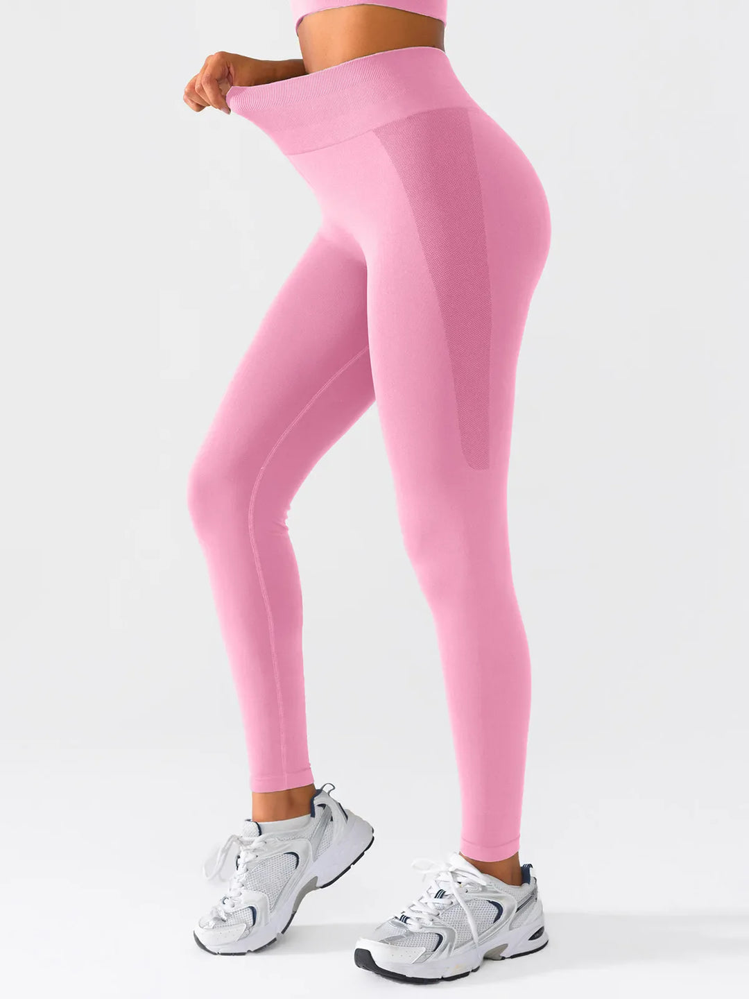 A model wearing a BRXL® B R X L™ Scrunch Butt Lifting Tummy Control High Waist Workout Leggings