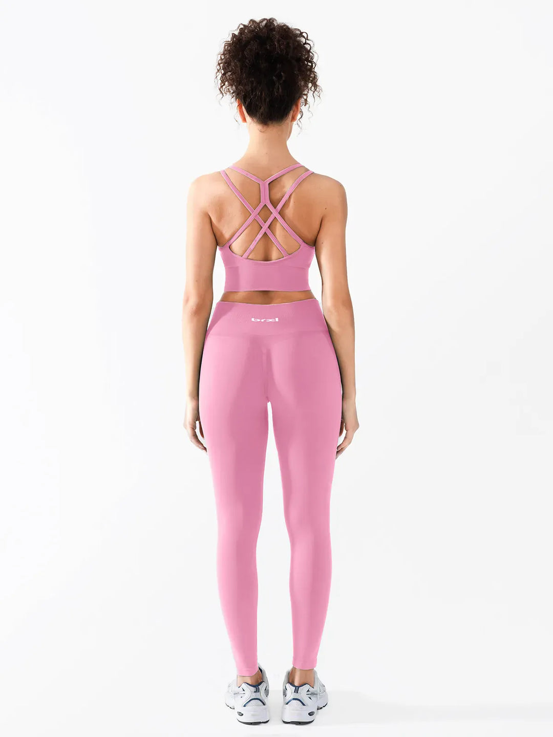 B R X L™ Seamless Criss Cross Spaghetti Racerback Sports Bra