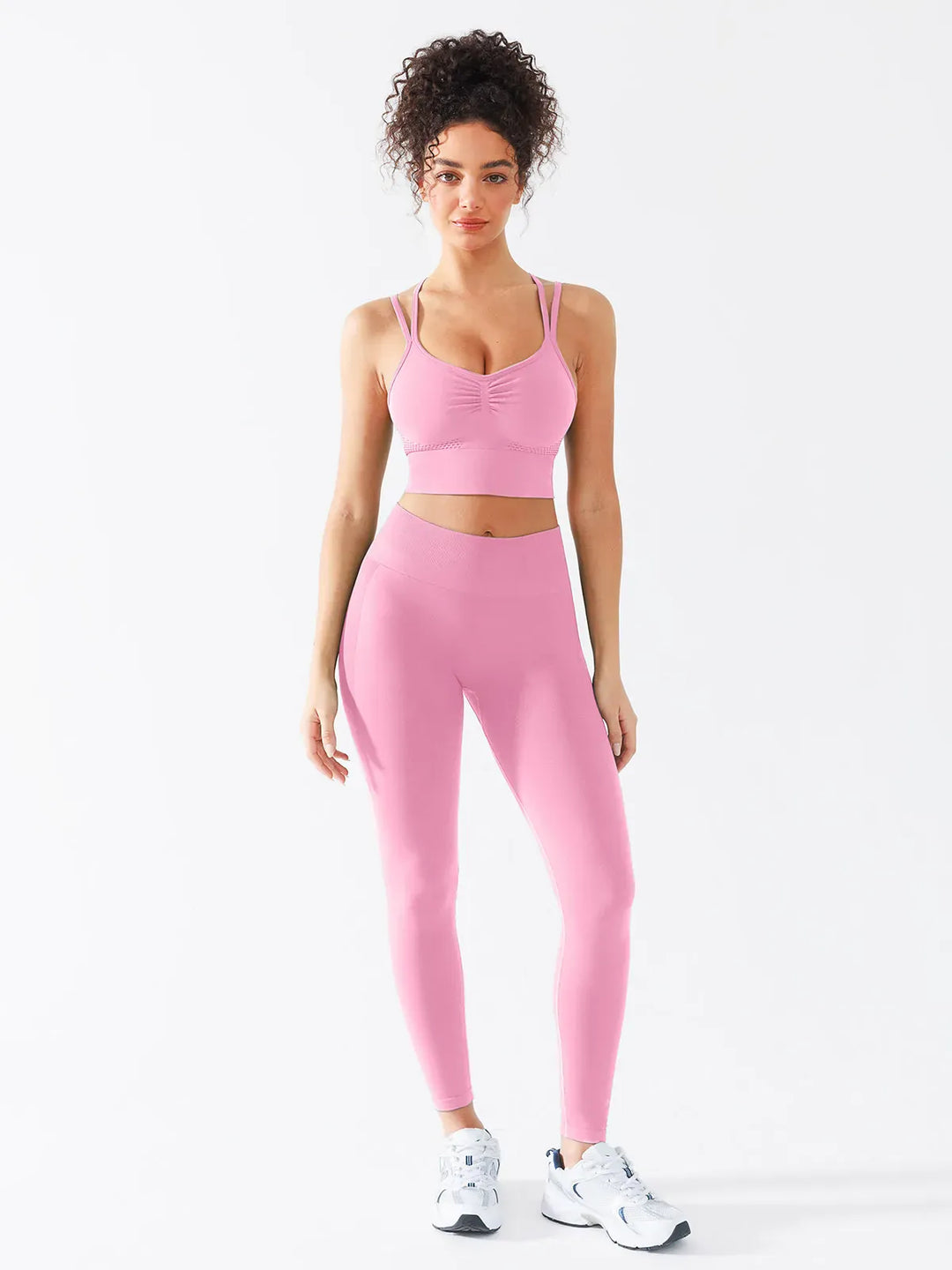 B R X L™ Seamless Criss Cross Spaghetti Racerback Sports Bra