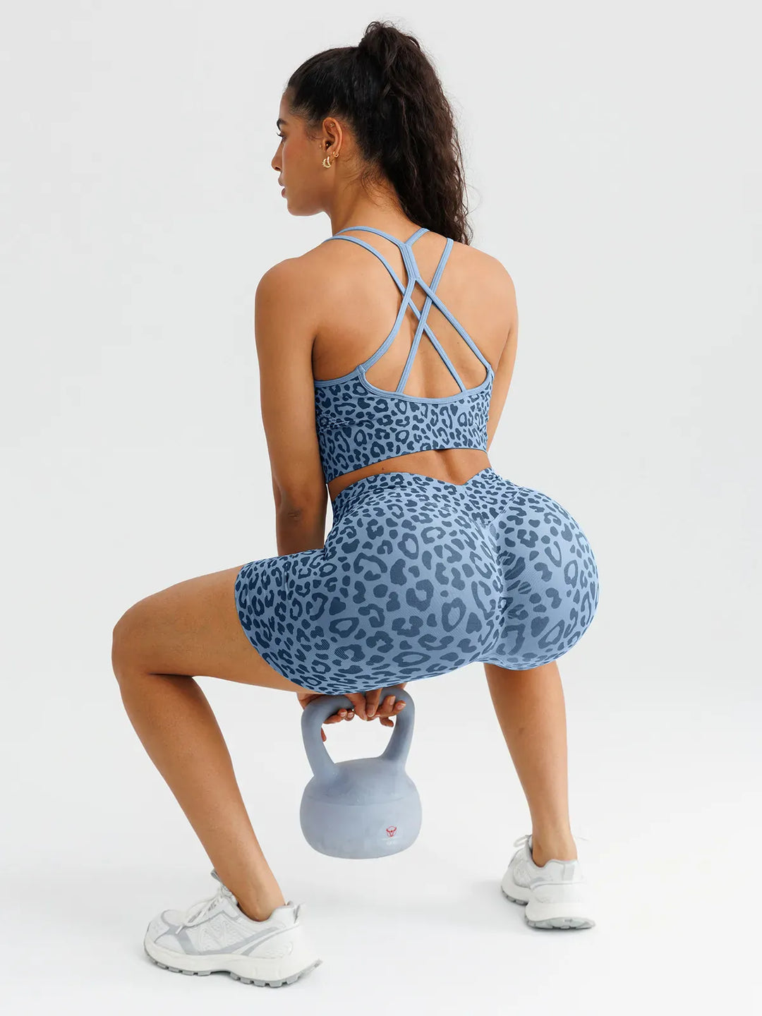 B R X L™ Seamless Criss Cross Spaghetti Racerback Sports Bra