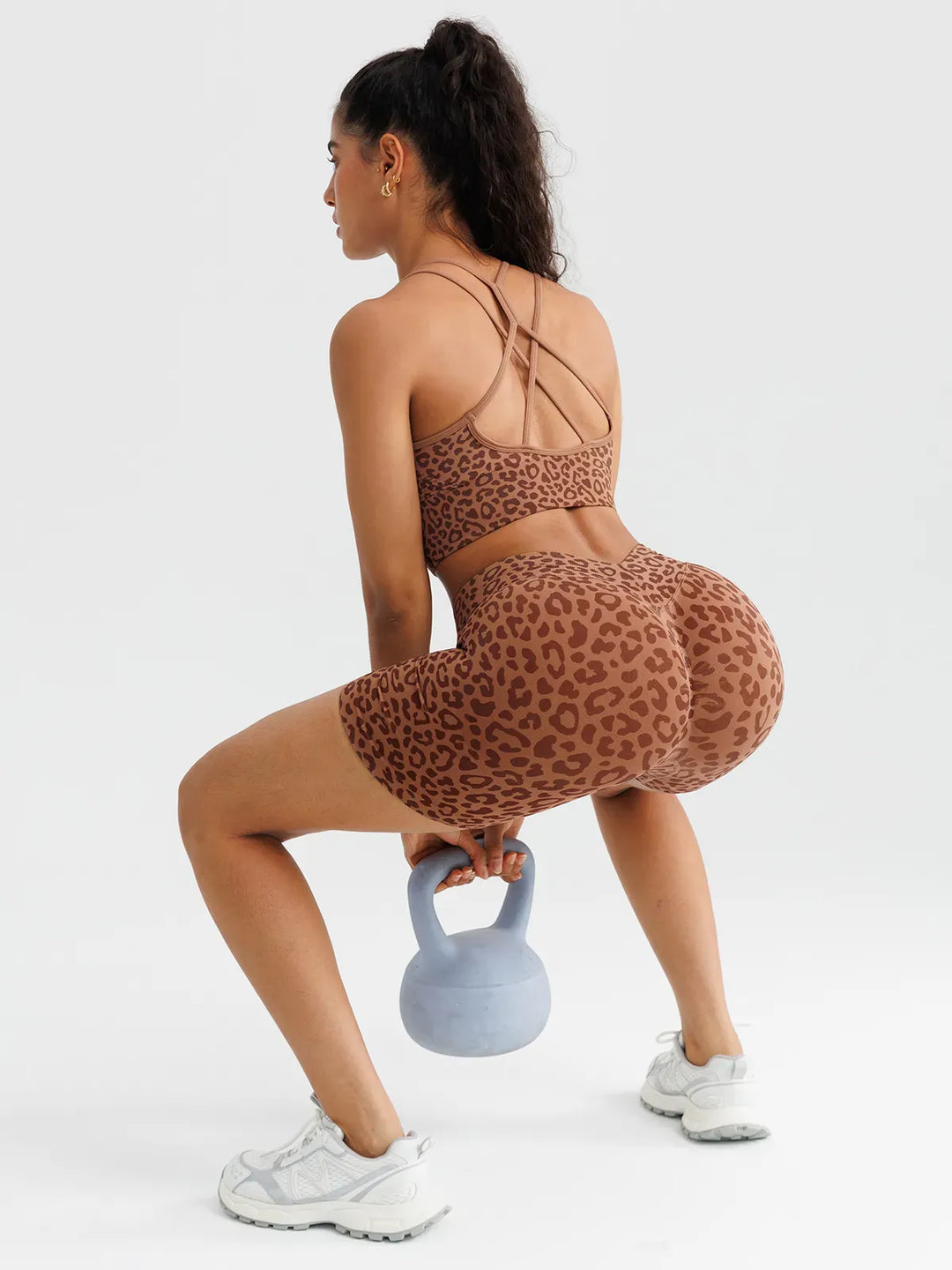 B R X L™ Seamless Criss Cross Spaghetti Racerback Sports Bra
