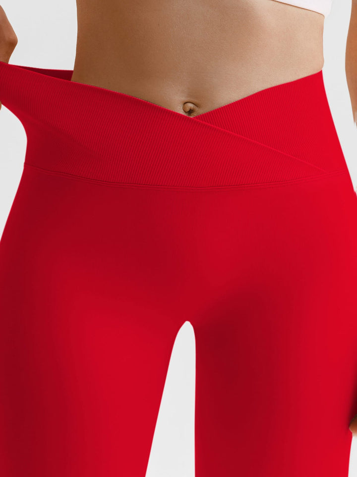 B R X L™ Seamless Cross Waist Tummy Control Leggings