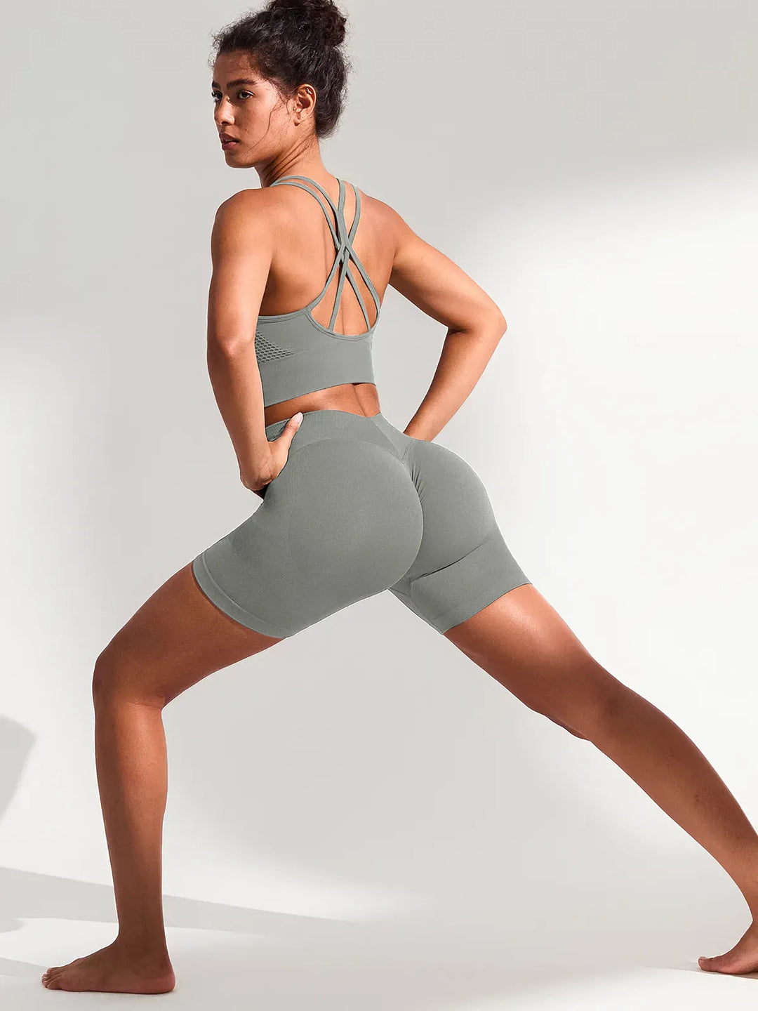 B R X L™ Seamless Scrunch Butt Workout Shorts