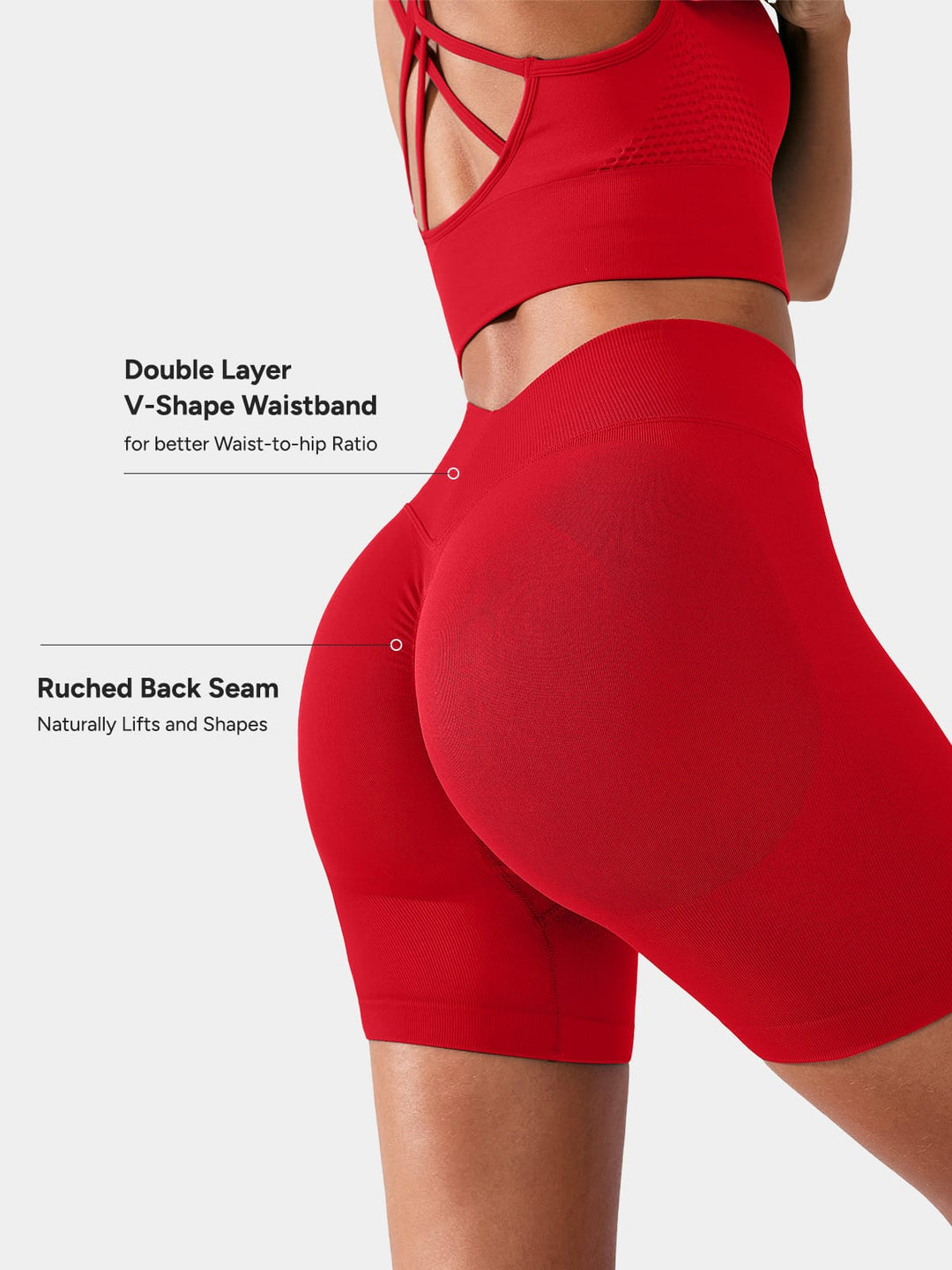 B R X L™ Seamless Scrunch Butt Workout Shorts