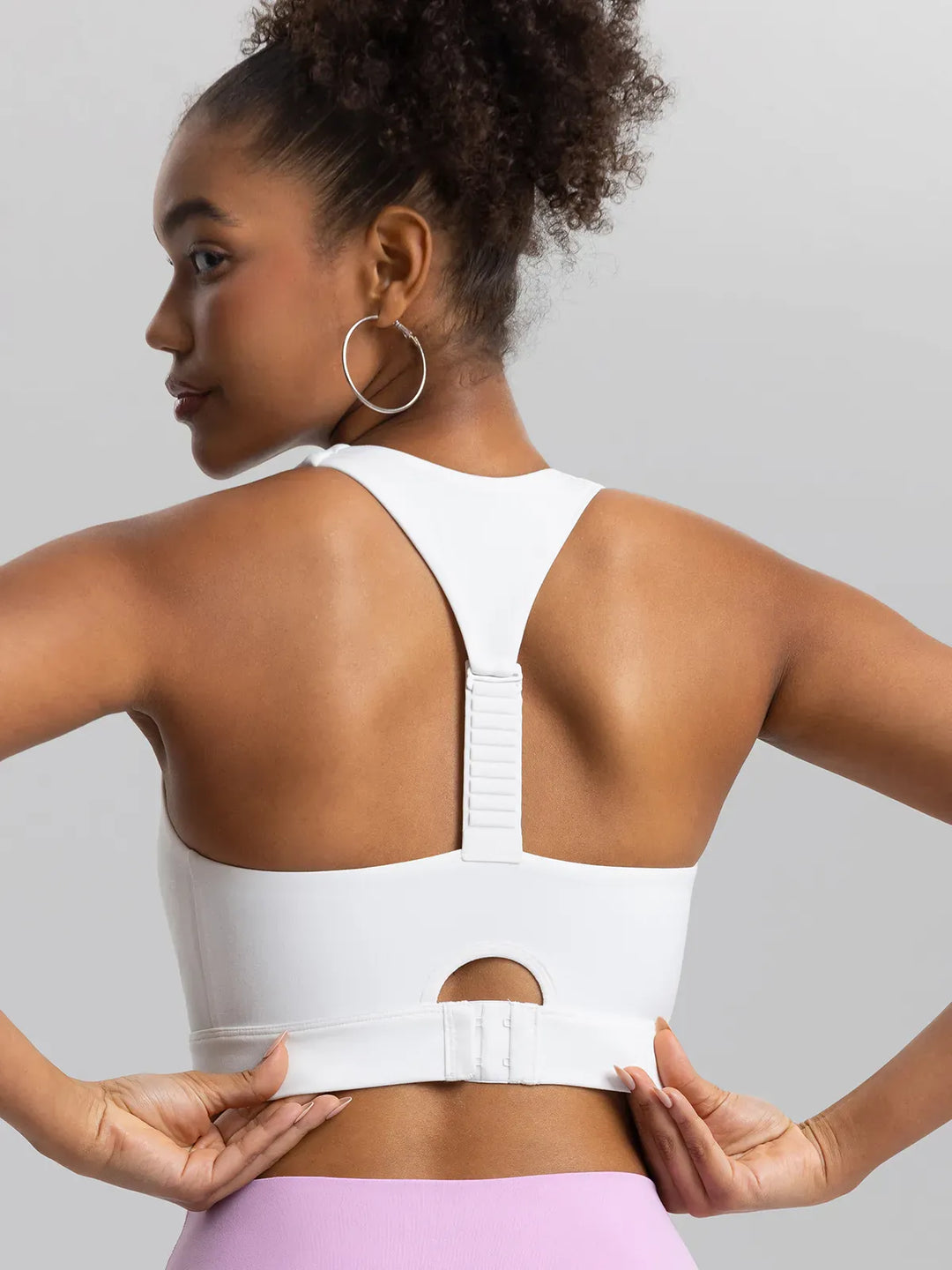 BrxlAero™ Adjustable Y-Back Zipper Front High Support Sports Bra