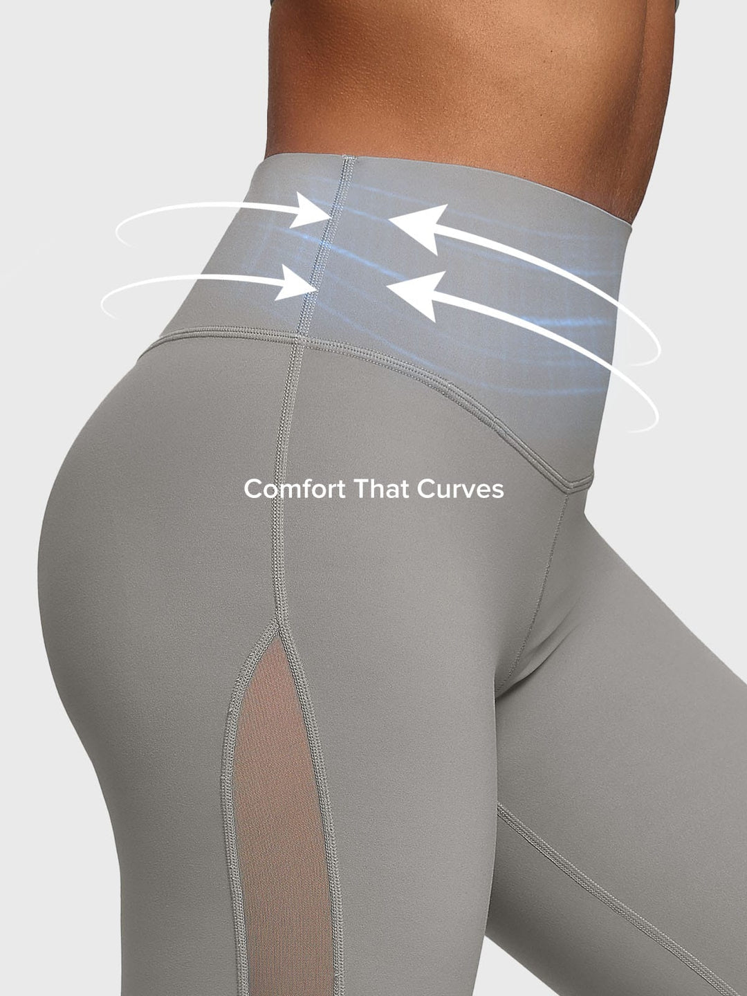BrxlAero™ High-Waist Breathable Mesh Workout Leggings